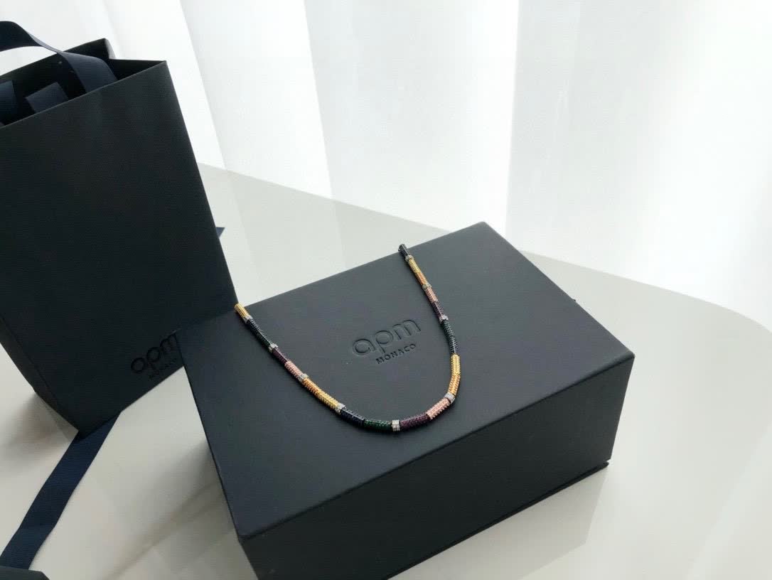 APM Monaco Colorful Beaded Necklace